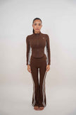 I Am Motivated Brown Flare Pant