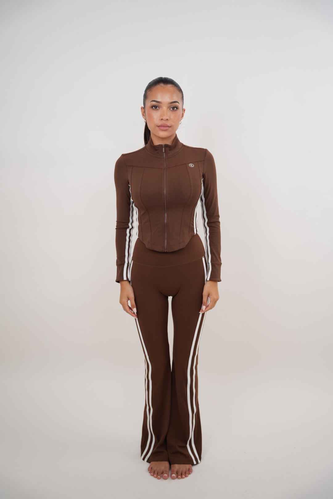 I Am Motivated Brown Flare Pant