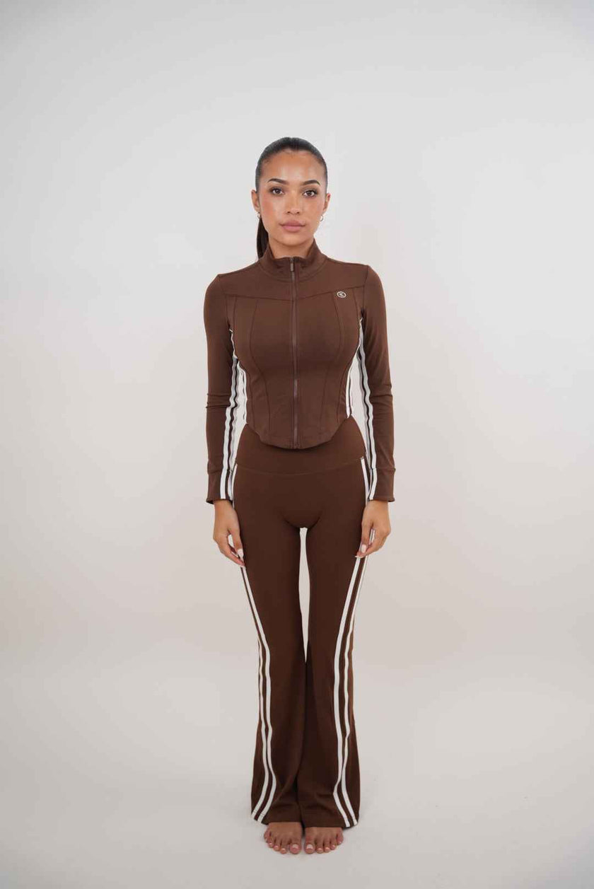 I Am Motivated Brown Flare Pant