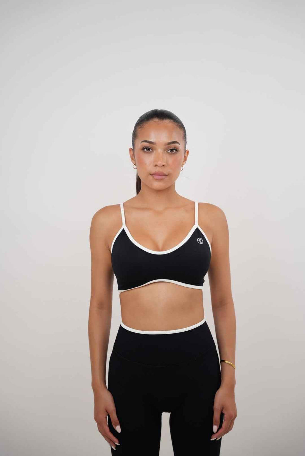 Passion is Power Black Sports Bra