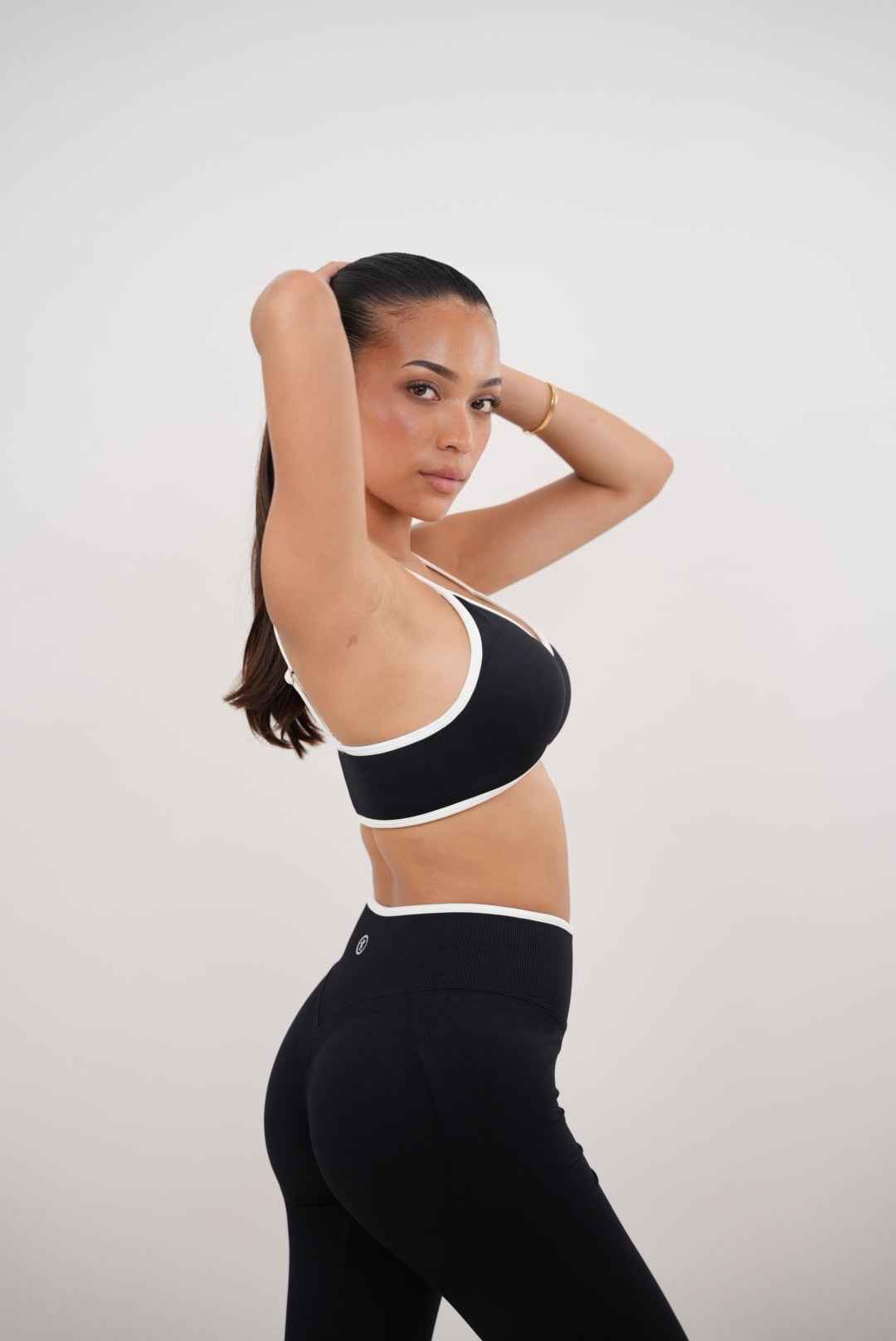 Passion is Power Black Sports Bra
