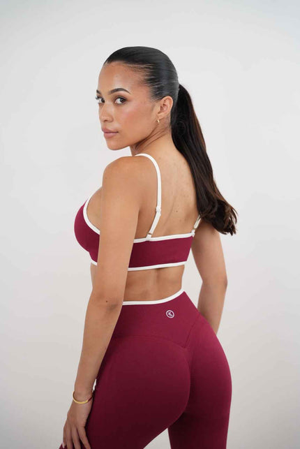 Passion is Power Red Sports Bra