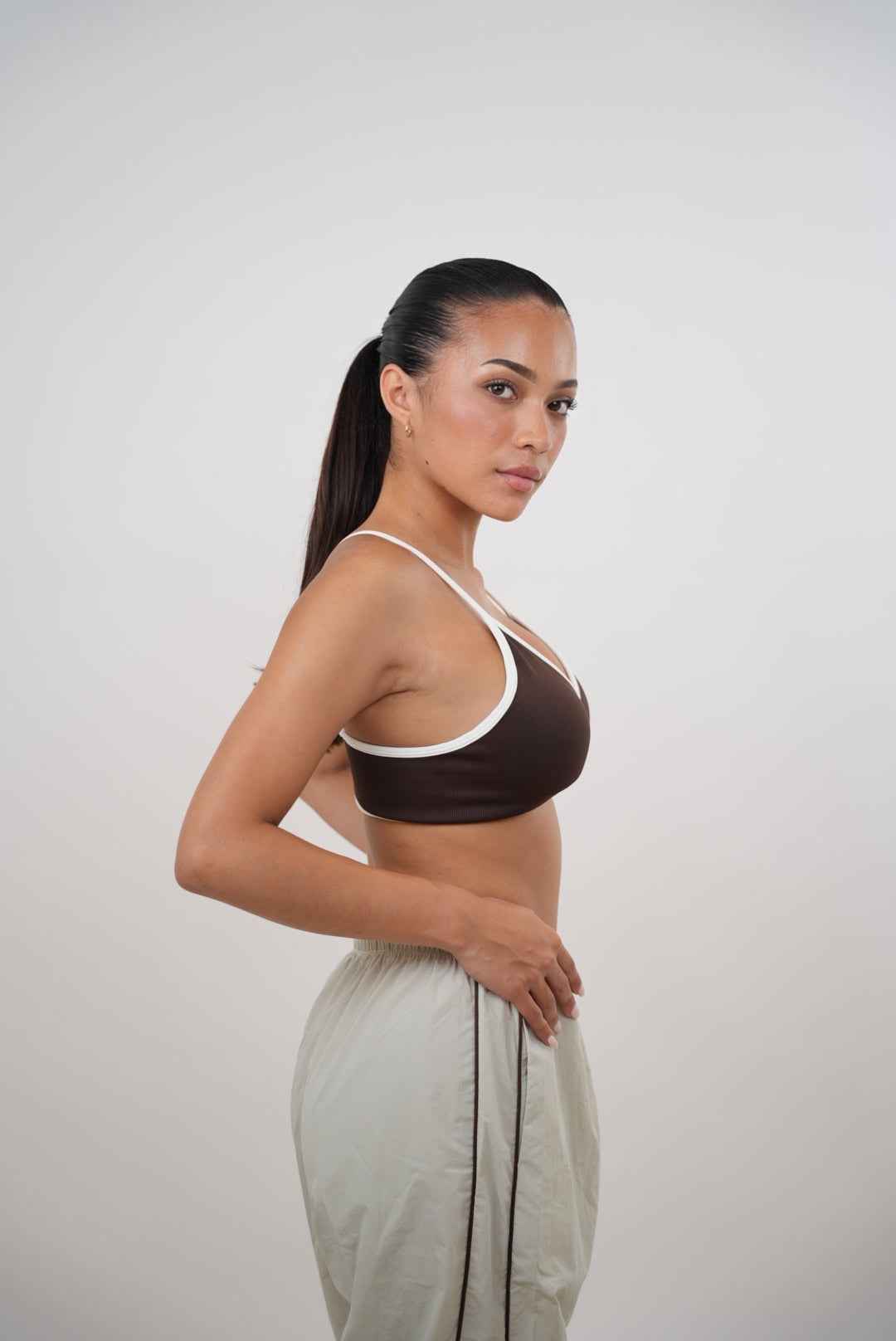 I Accept Change with Grace Beige Versatile Relaxed Fit Pant