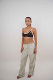 I Accept Change with Grace Beige Versatile Relaxed Fit Pant