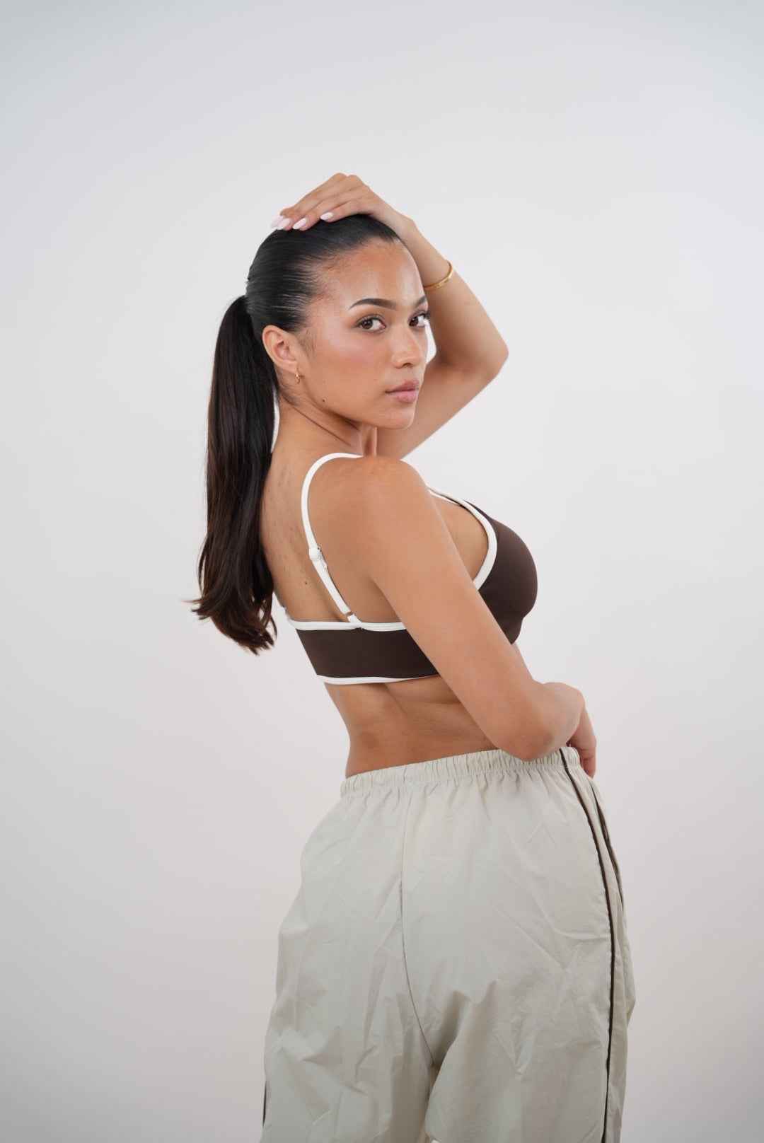 I Accept Change with Grace Beige Versatile Relaxed Fit Pant