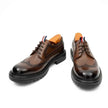 Premium Men's Classic Derby Brogue Shoes Coffee
