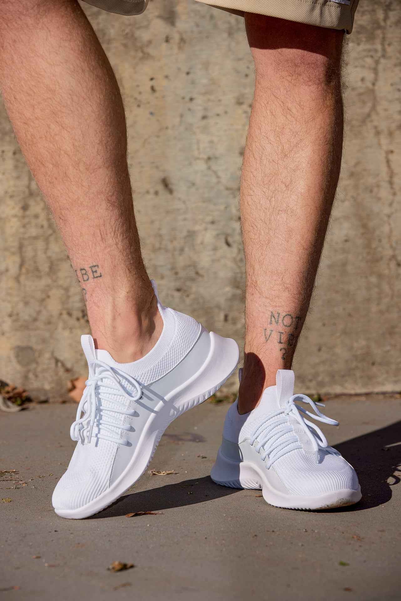 CALTO - Q131 - 2.4 Inches Taller (Off-White/White Sole) - Ultra Lightweight Sneakers