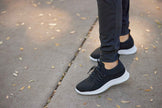 CALTO - Q132 - 2.4 Inches Taller (Black/White Sole) - Ultra Lightweight Sneakers