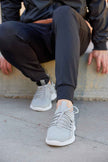CALTO - Q134 - 2.4 Inches Taller (Light Gray/White Sole) - Ultra Lightweight Sneakers