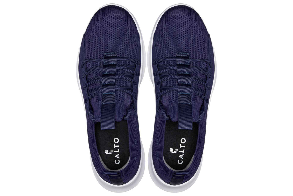 CALTO - Q135 - 2.4 Inches Taller (Navy/White Sole) - Ultra Lightweight Sneakers