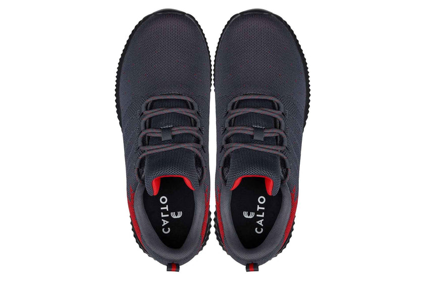 CALTO - Q218 - 2.8 Inches Taller (Grey/Red) - Ultra Lightweight