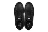 CALTO - Q271  - 2 Inches Taller (Black Noir) - Elevated Leatherette Micro-Perforated Sneakers