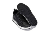 CALTO - Q271  - 2 Inches Taller (Black Noir) - Elevated Leatherette Micro-Perforated Sneakers