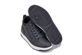 CALTO - Q273  - 2 Inches Taller (Cement Grey) -Elevated Leatherette Micro-Perforated Sneakers