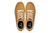 CALTO - Q274  - 2 Inches Taller (Camel Brown & Gum Sole) - Elevated Leatherette Micro-Perforated Sneakers
