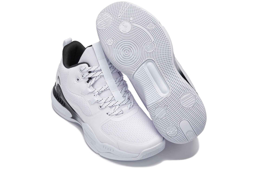 CALTO - Q394 - 3 Inches Taller (White/Black) - Basketball High-Top Sneakers