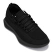 CALTO - QA060 - 2.4 Inches Taller (Black/Black Sole) - Lightweight Knitted Sneakers
