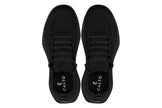 CALTO - QA060 - 2.4 Inches Taller (Black/Black Sole) - Lightweight Knitted Sneakers