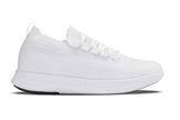CALTO - QA061 - 2.4 Inches Taller (White/White Sole) - Lightweight Knitted Sneakers