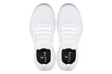 CALTO - QA061 - 2.4 Inches Taller (White/White Sole) - Lightweight Knitted Sneakers