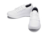 CALTO - QA061 - 2.4 Inches Taller (White/White Sole) - Lightweight Knitted Sneakers