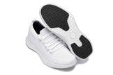 CALTO - QA061 - 2.4 Inches Taller (White/White Sole) - Lightweight Knitted Sneakers