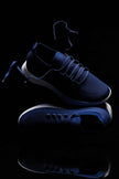 CALTO - QA063 - 2.4 Inches Taller (Navy/White Sole) - Lightweight Knitted Sneakers