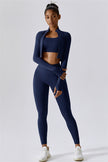 The Eloise Jacket Sports Bra Leggings 3-Piece Set