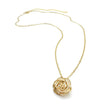 Rosette gold necklace