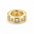 Round Stone Charm Spacer