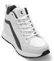 CALTO - S23305 - 3.2 Inches Taller (White) - Sneakers