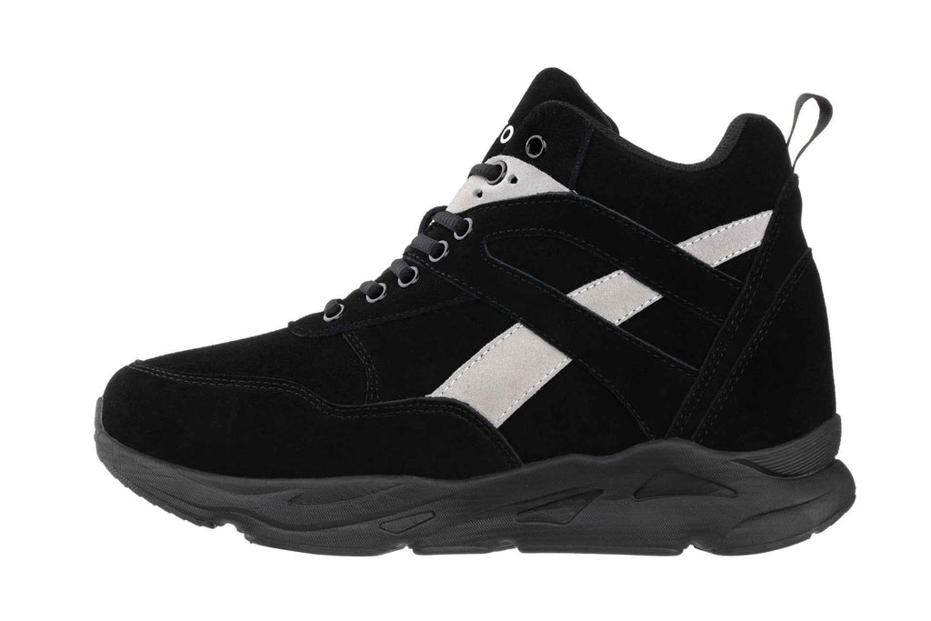 CALTO - S33594 - 4 Inches Taller (Black/Grey) - Sneakers