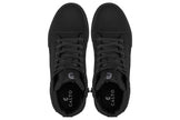 CALTO - S3421 - 2.4 Inches Taller (Black) - Cap Toe High Top Zip-Up Sneaker Boots