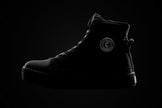 CALTO - S3421 - 2.4 Inches Taller (Black) - Cap Toe High Top Zip-Up Sneaker Boots