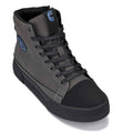 CALTO - S3423 - 2.4 Inches Taller (Grey) - Cap Toe High Top Zip-Up Sneaker Boots