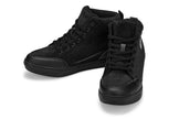 CALTO - S4130 - 2.6 Inches Taller (Onyx/Black Sole) - Corduroy Ankle Top Sneak-boot