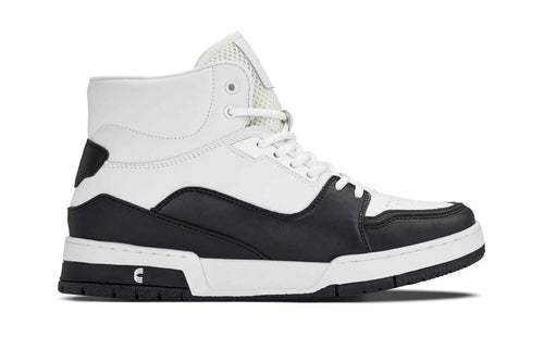 CALTO - S4752 - 3 Inches Taller (White/Black) - High Top Sneakers