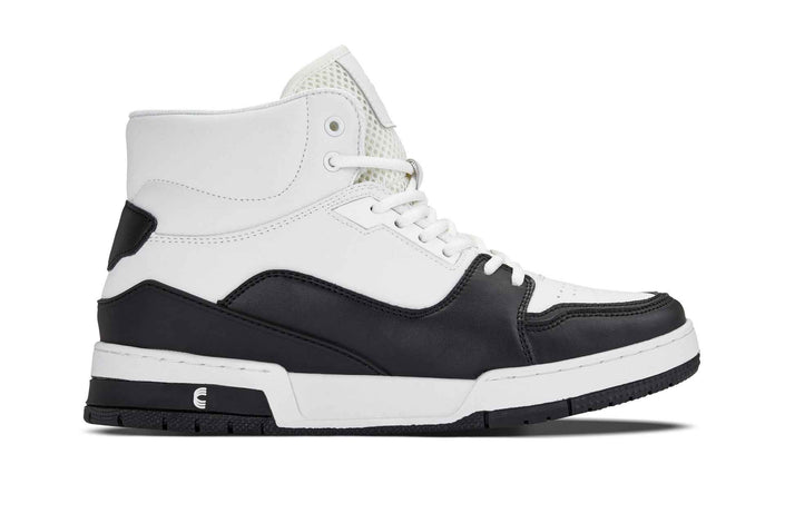 CALTO - S4752 - 3 Inches Taller (White/Black) - High Top Sneakers