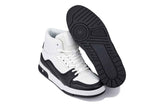 CALTO - S4752 - 3 Inches Taller (White/Black) - High Top Sneakers