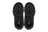 CALTO - S5282 - 2.6 Inches Taller (Jet Black/Onyx Sole) - Chunky Sole Sporty Sneakers