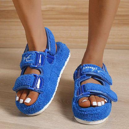 Women Sandals Fluffy Fashion Female Platform Sandals