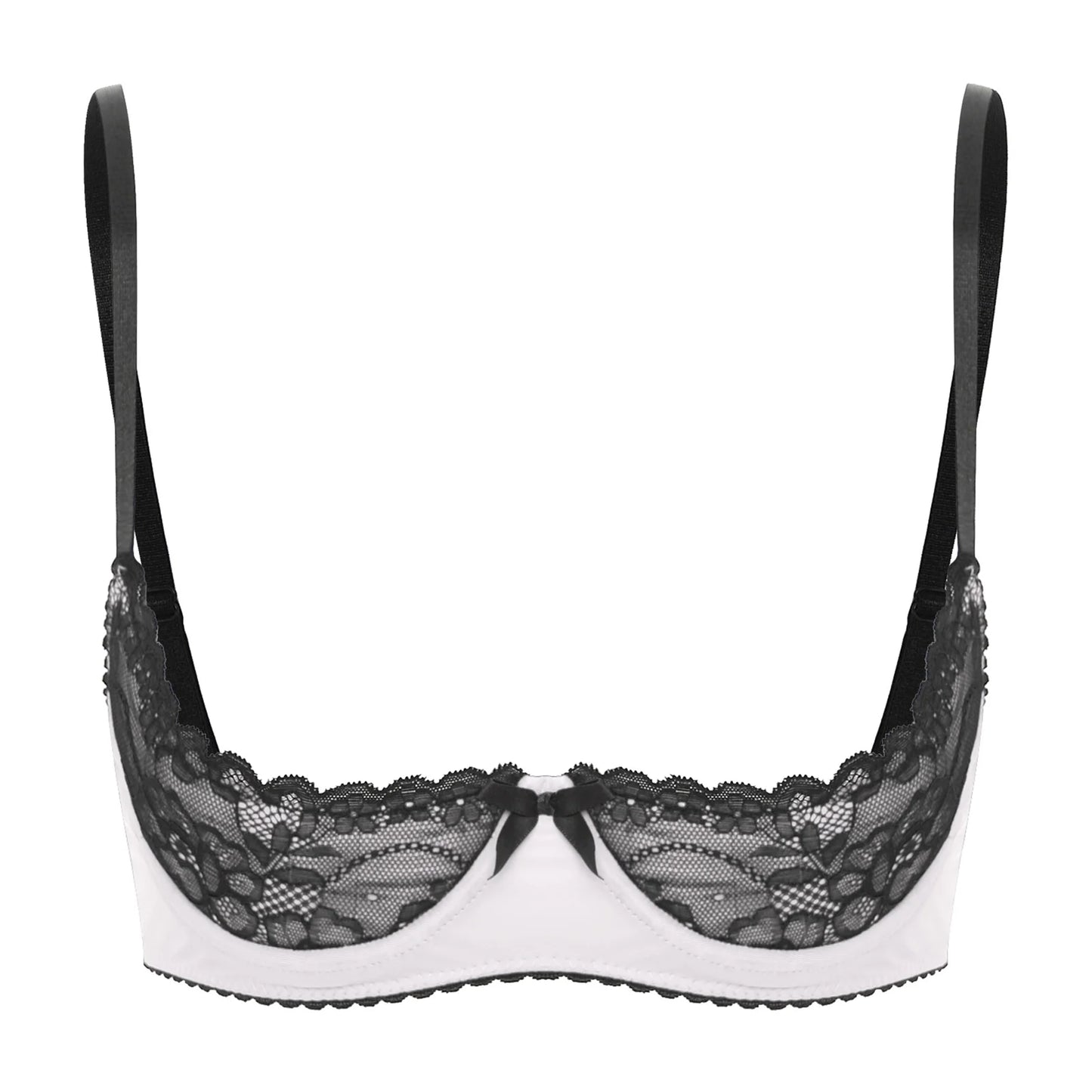 Lace Bra Women's Lingerie Underwire Half Cup Push Up Brassiere