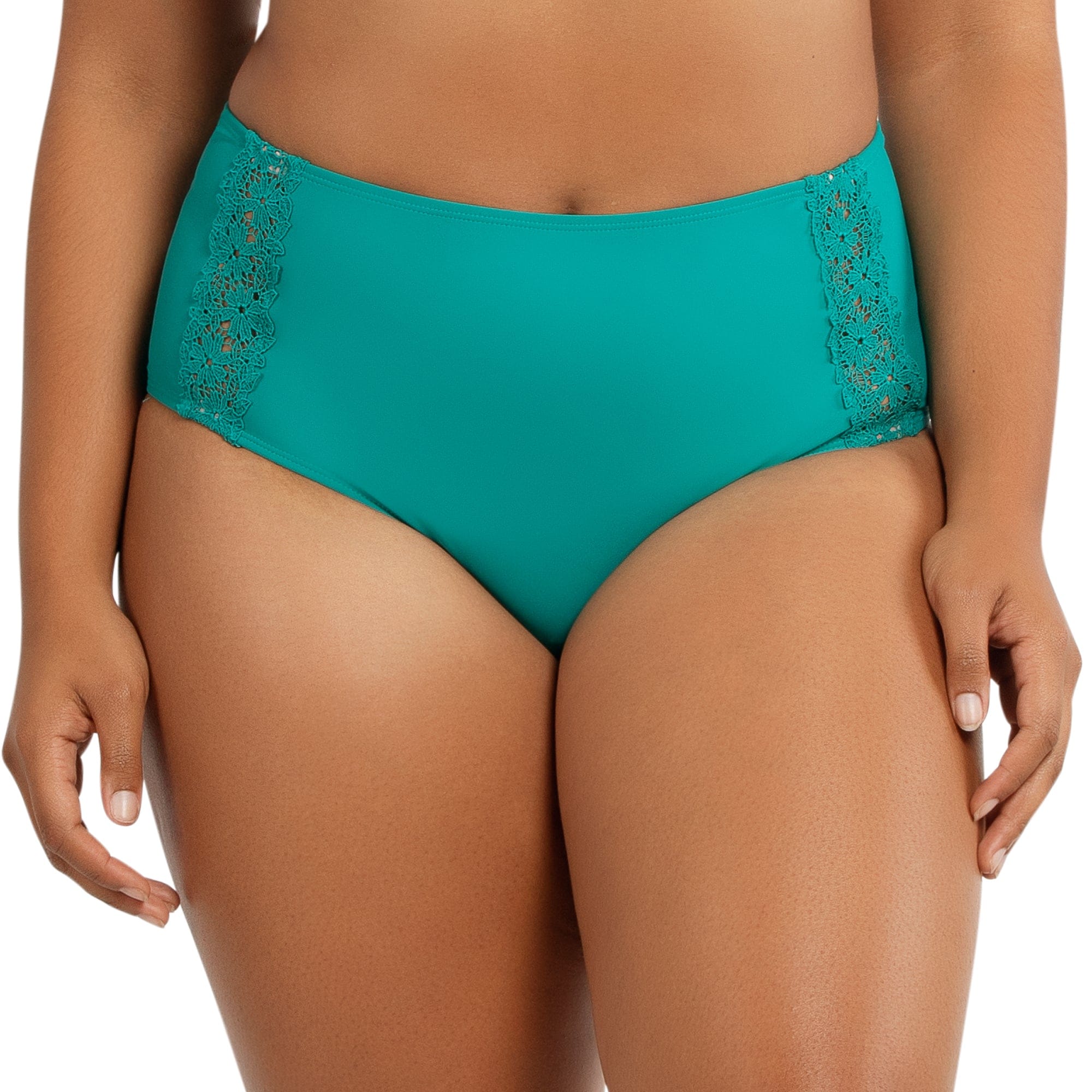 Brigitte Highwaist Bikini Bottom - Dark Mint