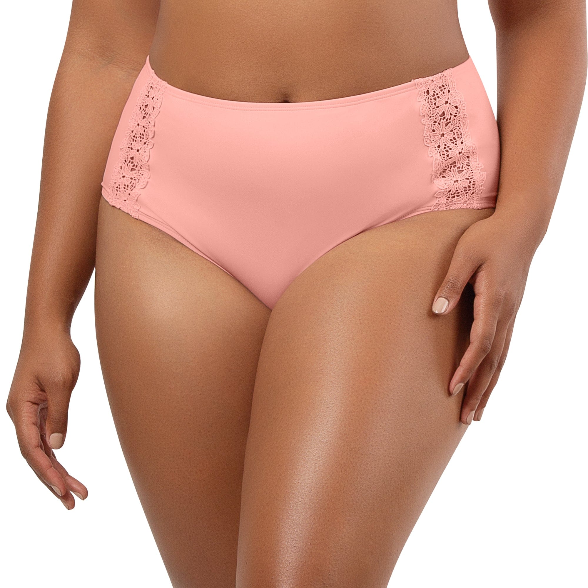 Brigitte Highwaist Bikini Bottom - Peach Bud