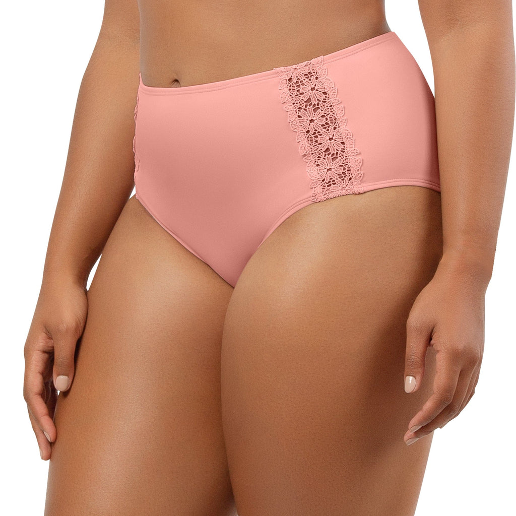 Brigitte Highwaist Bikini Bottom - Peach Bud