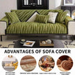 Green Couch Cover – Durable, Machine-Washable Slipcover for 2/3/4 Seater Sofas