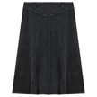 Ladies Short Denim Wash Skirt With Seam Down The Center