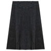 Ladies Short Denim Wash Skirt With Seam Down The Center