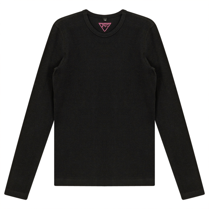 Ribbed Crew Neck Tee