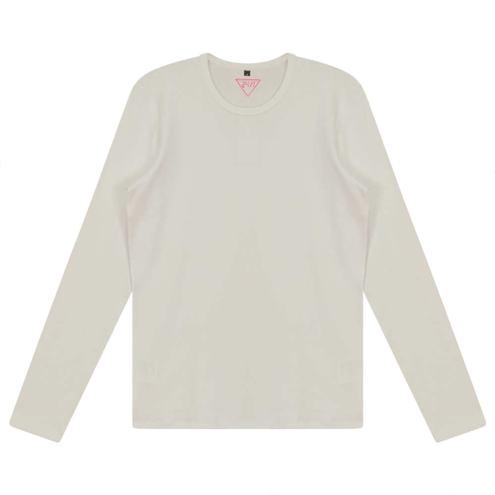 Ribbed Crew Neck Tee